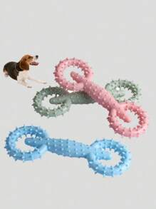 1pc Pet Toy Chew Toy With Pull Ring, Teething Stick Interactive Dog Toy - Multicolor - View 1