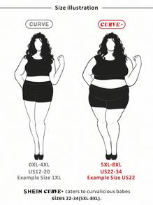 SHEIN CURVE+ Curves 大码/学校服装/返校服装/返校大码女式可爱假日豹纹露背休闲宽松吊带连衣裙，猎豹印花连衣裙 - 彩色 - 查看 3