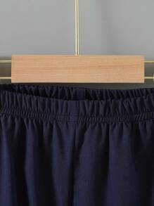 SHEIN Bộ đồ trẻ em trai thường ngày, áo sơ mi ngắn tay cổ in hình địa lý và quần dài Bộ đồ trẻ em trai thường ngày Bộ quần áo bé trai Bộ đồ hai mảnh cho bé trai - Nhiều màu - Xem 7