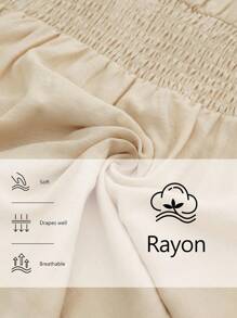 Aalyst 女士优雅斜条纹亚麻度假通勤休闲圆领镂空腰部 A 字高开叉泡泡袖中长连衣裙，春夏秋季