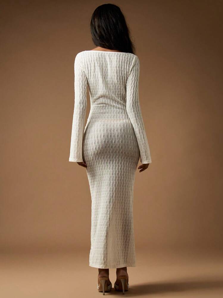 white crochet dress missguided Missguided Plus crochet dress cover up with tassel detail in cream