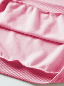 DrmWander Women's Plus Casual Loose Long Sleeved Round Neck Printed Sportswear, Suitable For Beach Wear In Spring And Summer Pullover Fall Winter Autumn - Pink - View 6