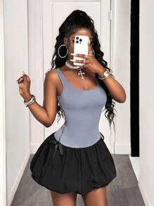 BamGleam Ladies' Casual Sleeveless Dress For Daily Wear & Back To School, Summer Fashion - Multicolor - View 5