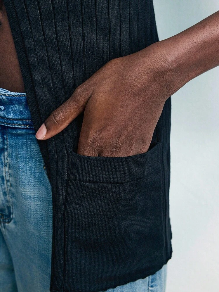 SHEIN Maija 女性ファッションカジュアルメタルバックルアーバンミニマリストアンチピリングニットセーター リブシャツ ニットトップ レディースニットトップス カーディガン クロップド リブニットトップ リブカーディガン クロップドカーディガン ボタンカーディガン 外出用トップス 秋 女性 セクシー コンサート デートナイト 秋 冬 外出用トップス ハロウィン