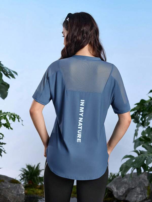 In My Nature In My Nature Tricou casual pentru femei, model patchwork, de vară, pentru exterior