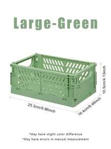 Foldable Storage Basket Collapsible Desktop Organizer With Handles Pastel & Vibrant Colors Plastic Storage Bin For Study Essentials Home Organization Room Decor Space Saving Shelf Organizer Table Tidy Must Have Household Organizers Multi-Use Decor Dorm Room Essentials Back To School Organization