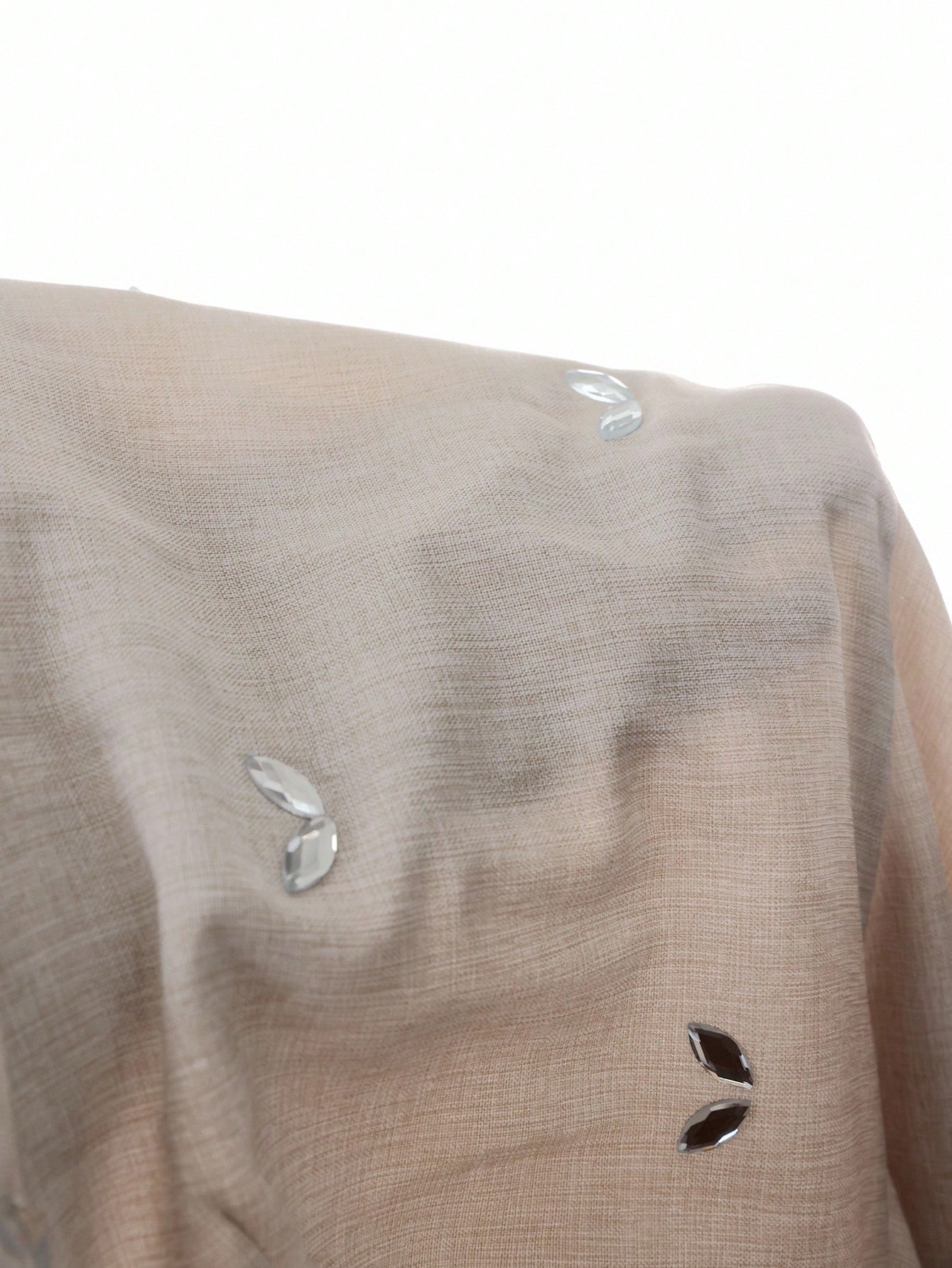 Feyla فستان طويل مزين بالراين ستون لصيف أنيق، متدر...