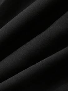 DAZY Women's Loose Business Casual Vest Top, Elegant Metal Buckle Twist Decor Hollow Drawstring Tie Waistcoat, Suitable For Office, Commuting, Spring, Summer, Autumn