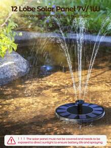 Teckwe Solar Fountain Pump,Solar Fountain For Bird Bath Free Standing Floating Water Fountain Solar Powered Fountain Pump For Bird Bath, Garden,Pond,Pool,Outdoor