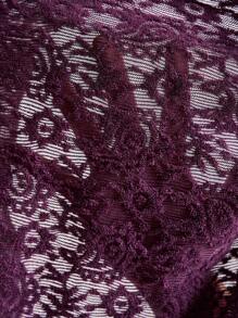 Bohemela Casual Solid Color Lace-Up Backless Draped Neck Women Top Purple Cowl Neck Top Draped Top Purple Top Women Dark Purple Top