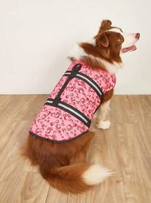 BONAPET Pet Pink Bone Design Life Jacket Swimming Suit