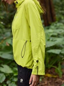 In My Nature 女式抽绳连帽户外软壳夹克 女式户外连帽拉链夹克 休闲夹克 前拉链连帽户外夹克 户外风衣夹克 户外休闲夹克，颜色：荧光黄，亮黄色夹克，户外徒步夹克，女式休闲夹克，女式跑步夹克，女式徒步防晒夹克，运动夹克，秋季外套，保暖夹克，户外徒步夹克，透气夹克，多功能夹克，户外徒步夹克 带口袋外套，厚夹克 保暖，软壳夹克 保暖厚款保暖夹克 荧光黄夹克 - 黃色 - 查看 4