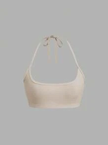 EgrlEra Sexy Solid Crop Halter Top, Summer - Multicolor - View 6