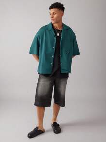 SHUZIA Men's Comfortable Arch Support Buckle Strap Round Toe Cork Footbed Clogs - Black - View 2