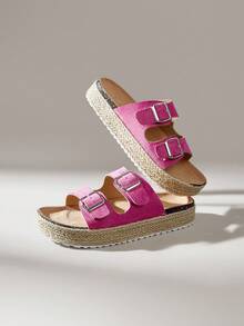 Solecia CUCCOO Damen Mode Plateau-Sandalen für Urlaub & Strand