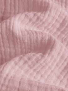 2 件套新生男婴休闲可爱粉色短袖衬衫和松紧腰短裤套装，夏季 - 粉色 - 查看 7