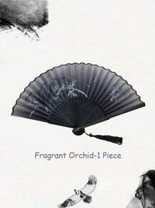 Quạt gấp tre phong cách cổ điển và thanh lịch với họa tiết hoa. Quạt cầm tay thủ công, chất lượng cao, thích hợp sử dụng hàng ngày và các hoạt động văn hóa. Một món quà lý tưởng cho học sinh và những người theo chủ nghĩa truyền thống. Đồ trang trí bằng tre. - Nhiều màu - Xem 6