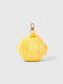 Adventure Time X ROMWE Monedero de peluche amarillo con bordado de moda - Amarillo - Ver 3