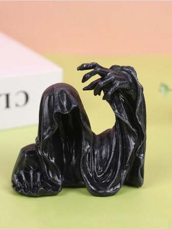 Goth 1pc Halfling Ghost Hand ,Black Ghost Hand Death Decoration Ornaments, Resin Desktop Ornaments, Home Decoration,Horror Ghost Dark Festival Ornament ,Resin Crafts, Atmosphere Decoration Ghost Hand