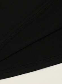 EMERY ROSE Moon Print V-Neck T-Shirt, Spring/Summer Casual Short Sleeved T-Shirt, Women's Wear