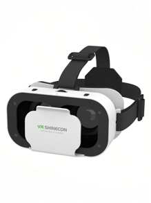 Zestaw słuchawkowy VR do telefonu komórkowego - zestaw słuchawkowy 3D do okularów Zestaw słuchawkowy do wirtualnej rzeczywistości kompatybilny z iPhonem Android - kompatybilny ze smartfonem 4,7-6,5 cala - idealny do filmów, gier mobilnych, lekki, regulowany, miękki i wygodny