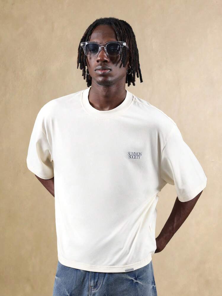 Oversized T-Shirt With Tomato And Floral Border Print