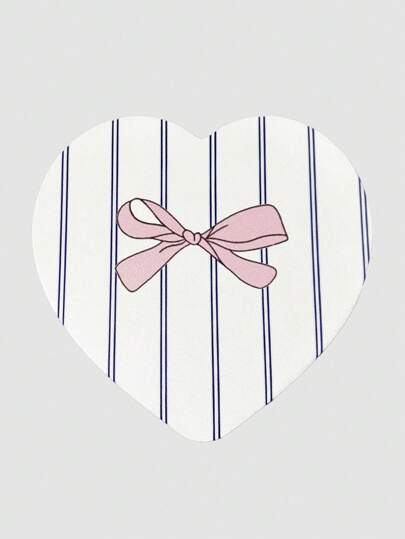 Kawaii Cartoon Girly Bow-Knot Asymmetric Anti-Slip Waterproof Thick Mouse Pad