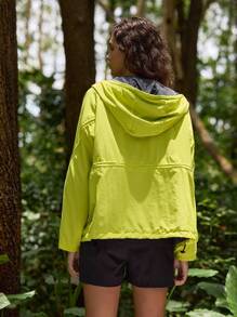 In My Nature 女式抽绳连帽户外软壳夹克 女式户外连帽拉链夹克 休闲夹克 前拉链连帽户外夹克 户外风衣夹克 户外休闲夹克，颜色：荧光黄，亮黄色夹克，户外徒步夹克，女式休闲夹克，女式跑步夹克，女式徒步防晒夹克，运动夹克，秋季外套，保暖夹克，户外徒步夹克，透气夹克，多功能夹克，户外徒步夹克 带口袋外套，厚夹克 保暖，软壳夹克 保暖厚款保暖夹克 荧光黄夹克 - 黃色 - 查看 7