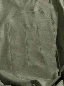 EASEVO Men Plus Size Loose Embroidered Round Neck Short Sleeve T-Shirt, Suitable For Summer,Fall