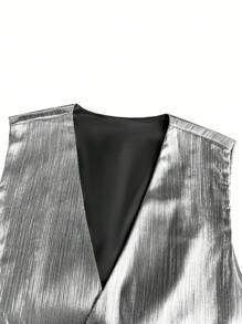 Calvornis Men's Business Commuter Jacket & Pants Suit - Black - View 8