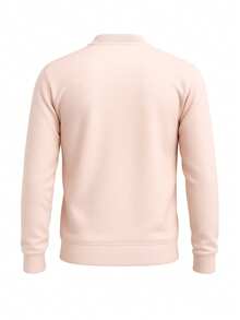 Champion Men's Crew Neck Long Sleeve Casual Embossed Drop Shoulder Sweatshirt - Pink - View 5