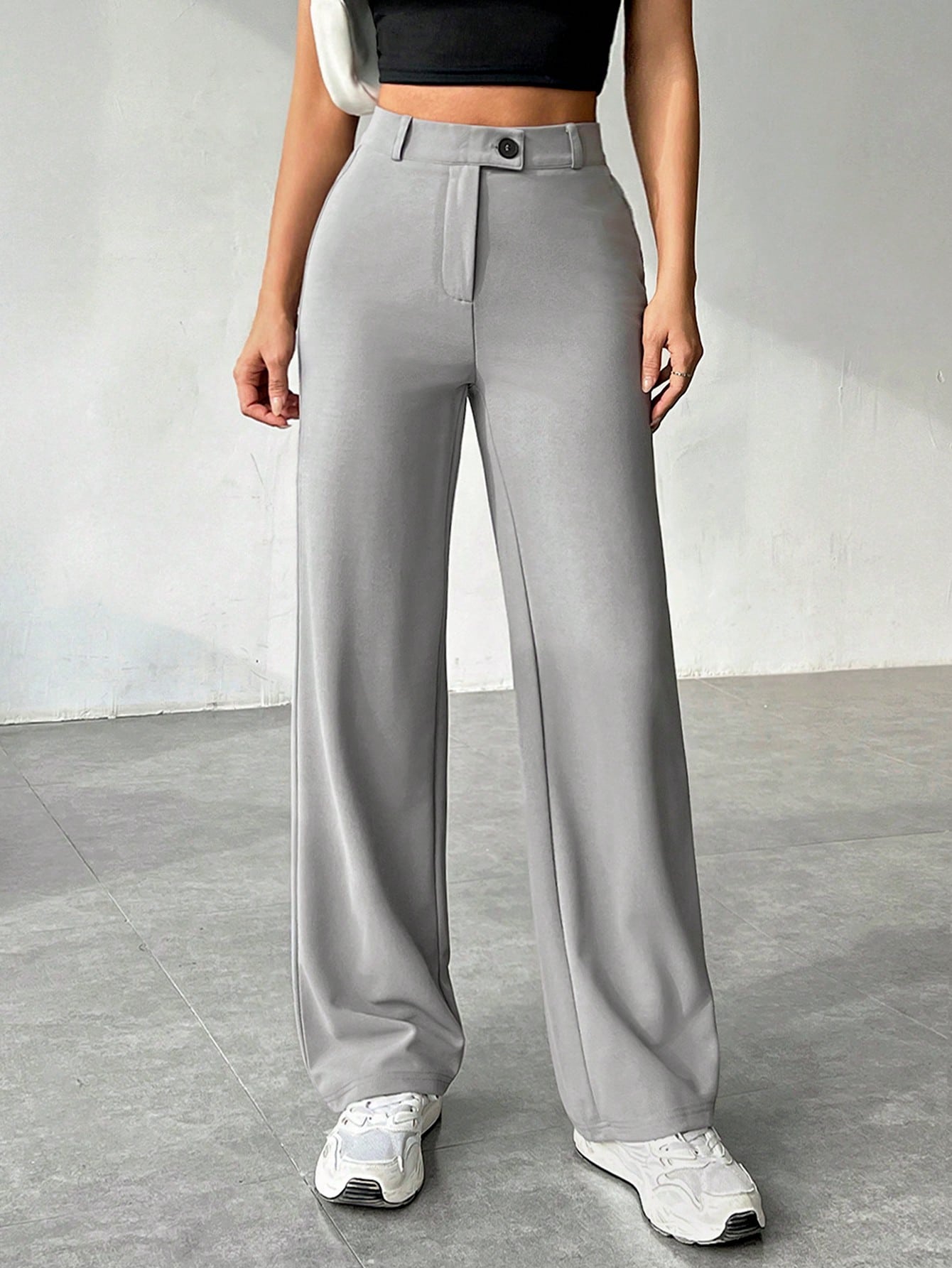 Straight leg casual pants