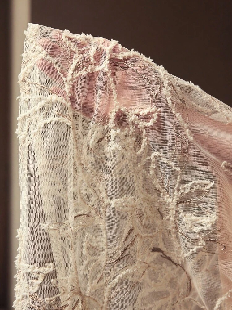 ZEYLAH APPLIQUES EMBROIDERY DRESS FOR AUTUMN & WINTER