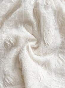 Soleia Débardeur décontracté blanc texturé avec cœur romantique, dos nu, convenant pour les vacances, le thé de l'après-midi, la saison des mariages, les fêtes, la plage, les vacances de printemps/été, les croisières, les festivals de musique, le style bohème - Beige - Voir 7