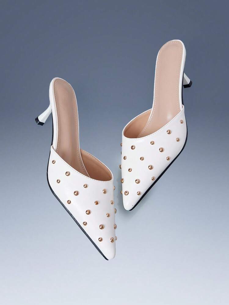 CUCCOO GRLICON Women's Fashion Red Strap Pointed Toe High Heel Pumps