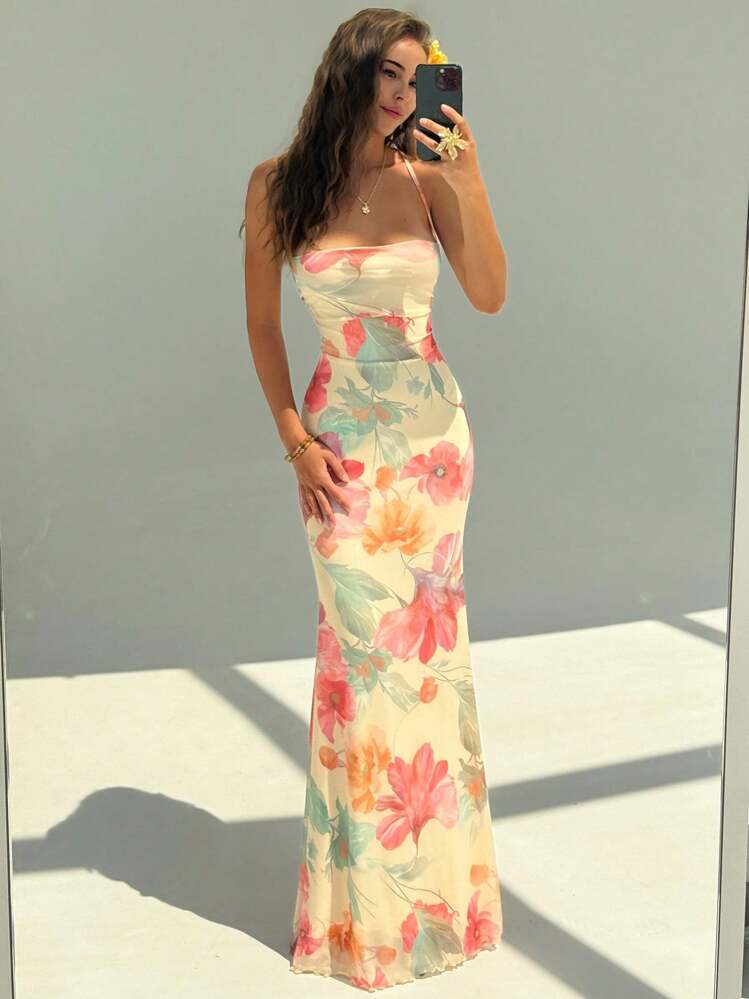 Aloruh Women's Elegant Floral Print Backless Dress Summer Summer Outfits Summer Clothes Beach Outfits For Woman  Beach Vacation Vacation Outfits Woman Boho Tropical Vacation Woman Clothe Tropical Vacation Woman Clothe Wedding Anniversary Bridesmaid Party Date Sexy Wedding Guest Dress Women Bridal Shower Dress White  Elegant Modest Fairycore Summer Summer Dress  Summer Dresses For Women 
Summer Outfits   Summer Clothes   Summer Outfits For Women Summer Holiday Outfits 
Floral Dress Floral Dresses For Women - Pink - View 6
