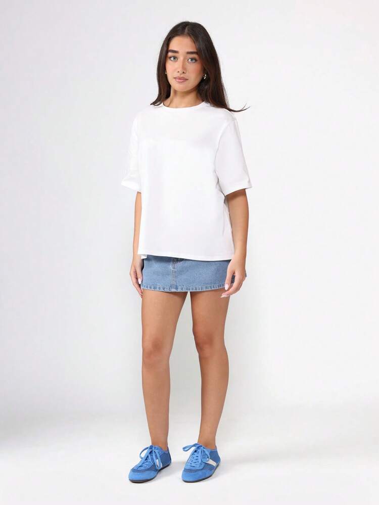Oversized T-Shirt With Lemon Print And Italy Text
