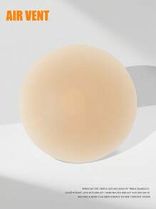 SHEIN 固体硅胶乳房花瓣，隐形乳贴，防水自粘乳贴 - 杏色 - 查看 2