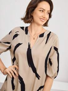 Miaspire Women's Daily Wear Holiday DressSpring And Summer V-Neck Brush Print Khaki Daily Casual DressModest Dresses For WomenTeacher Outfits For Women Mothers Day Outfit Gift For Mom, Fall Women Clothes,Country Outfits Women,Vintage Clothes Women Summer Long Dress Casual Long Dress Printed Maxi Dress Women Maxi Dress,Flowy Dress Casual Maxi Dress