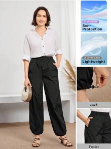 Miaspire Women's Casual Sun-Protective Trousers
Autumn Women's Drawstring Hem To Prevent UV Rays
Women's Daily Outing Clothes Women's Holiday Clothes
Women's Modest Pants
Women's Teacher Outfits For Women - Black - View 1