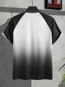 Manfinity Homme Áo thun tay lỡ họa tiết ombre thường ngày mùa hè cho nam - Nhiều màu - Xem 2