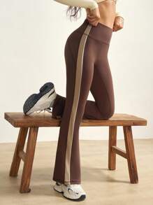 VARSIVA Damskie spodnie sportowe z wysokim stanem i kolorowymi blokami