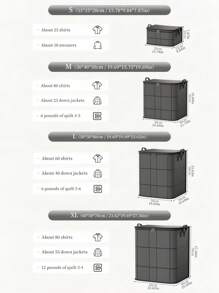 重型储物袋超厚PVC拉链封口防潮收纳袋节省空间真空压缩搬家收纳毯子衣橱必备品
