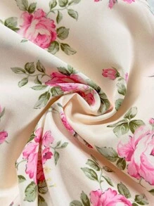 Soleia 女士休闲度假浪漫蓝白印花不对称下摆衬衫 - 彩色 - 查看 4