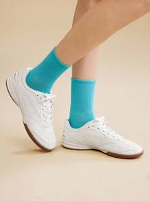 CUCCOO EASI Sepatu Sneakers Kasual Wanita Nyaman dengan Sol Tebal - Putih - View 4