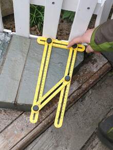 1pc Ultimate Multi Fold Ruler - Versatile Measuring Tool With Durable ABS Construction, Precision Four-Panel Design For Multi-Angle, Four-Sided & Corner Measurements, Compact Folding Option