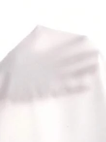 Selamara Plus Size Summer Simple Solid Color Lace Spliced Cap Sleeve T-Shirt - Multicolor - View 5