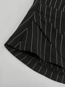 SHEIN Privé Women's Solid Color Patchwork Long Sleeve Casual Shirt, Everyday Wear Fall Cloth For Women