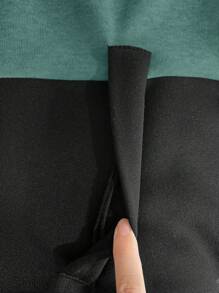 EMERY ROSE Veste à capuche blocs de couleurs pour femme