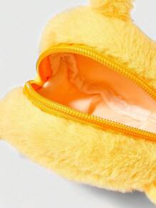 Adventure Time X ROMWE Monedero de peluche amarillo con bordado de moda - Amarillo - Ver 5